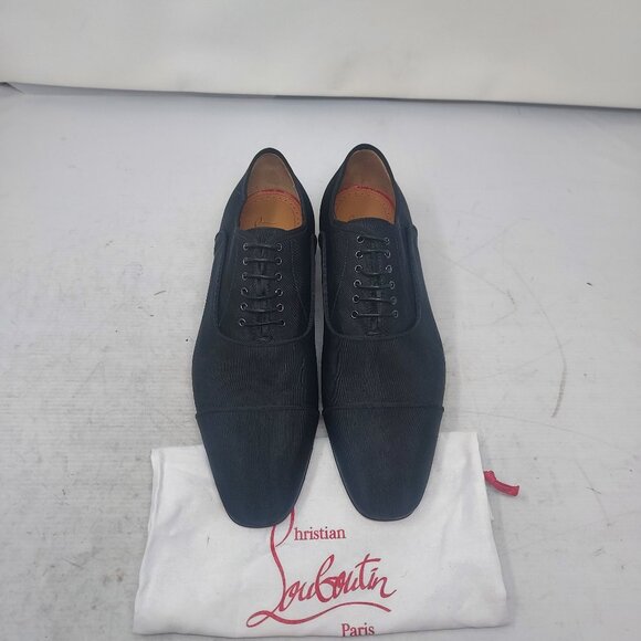 Christian Louboutin MENS Black Greggyrocks Stud Lace Up Oxford Shoe main image 5